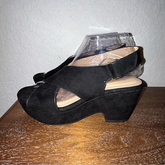 CL Chinese Laundry CKW-001 Criss Cross Chunky Platform Sandal Shoes - Picture 5 of 9